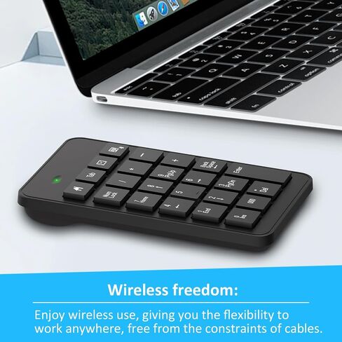 Wired Number Pad, USB Numpad 23 Key Number Keypad Keyboard for Laptop PC Desktop Computer Notebook - Black in Saudi Arabia