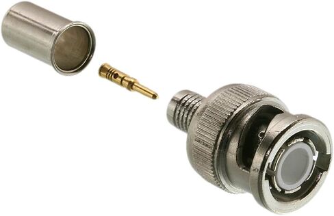 موصلات تجعيد/تجعيد من Triplett GEM BNC لـ RG6، ذكر، 50 أوم، 10 عبوات (305-5TP) in Kuwait