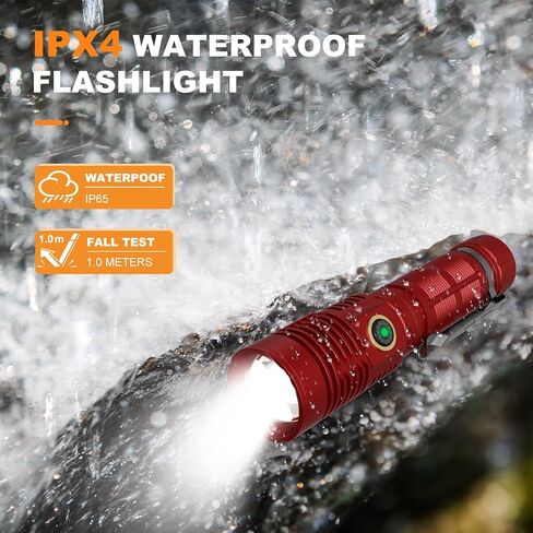 Rechargeable Magnetic Flashlight 20000 High Lumens - 1500 Meters Long Beam Super Bright LED Tactical Flashlight with Holster USB Zoomable 5Modes small Long Beam Spotlight Flashlight for Camping in Saudi Arabia