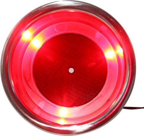 Amarine Made 4 PCS LED Cup Holders 3 Red LED Lighted Stainless Steel Cup Drink Holder with Drain & LED for Marine Boat Rv Camper in Saudi Arabia