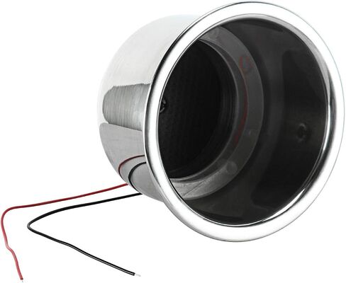 Amarine Made 4 PCS LED Cup Holders 3 Red LED Lighted Stainless Steel Cup Drink Holder with Drain & LED for Marine Boat Rv Camper in Saudi Arabia