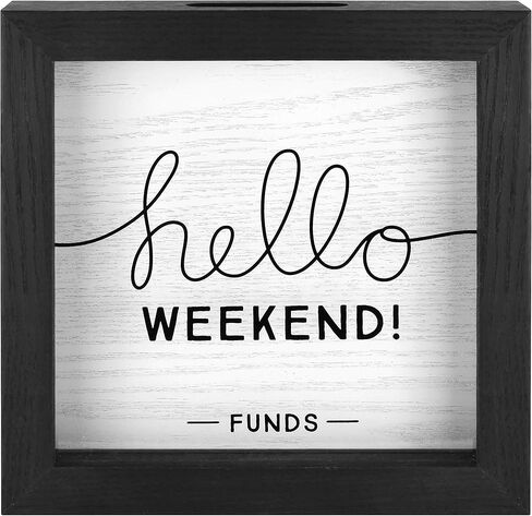 MCS Retirement for Grandkids Fund Bank Shadowbox, Gray Woodgrain in Kuwait