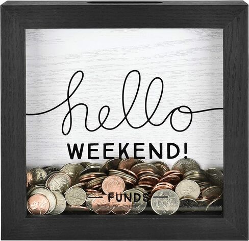 MCS Retirement for Grandkids Fund Bank Shadowbox, Gray Woodgrain in Kuwait