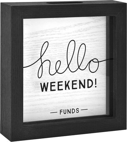 MCS Retirement for Grandkids Fund Bank Shadowbox, Gray Woodgrain in Kuwait