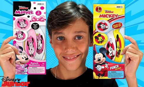 JA-RU (2 Pack) Disney Micky Punch Balloon Fidget Ball Inflate & Punch Fidget Toy Inflatable Big Bounce Ball Stress Relief Punching Bag Toy for Kids. Mickey-7807-1 in Saudi Arabia