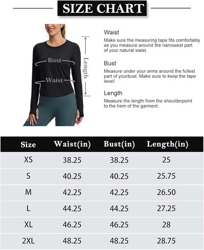 Long Sleeve Workout Tops for Women Lightweight Running Shirts Quick Dry Athletic Shirts Active Exercise in Kuwait
