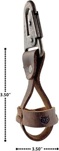 Hide & Drink, Rustic Leather Golf Tee Spare Ball Holder w/Belt Loop Hook Handmade in Saudi Arabia