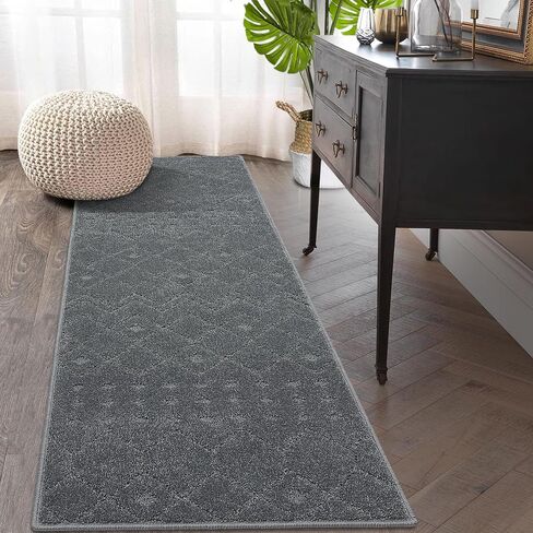 LUXLOOM Door Mat Indoor Entrance 3x5 Rug Beige Moroccan Small Rug High Low Pile Shag Rug Modern Non Slip Accent Throw Rugs for Bedroom Stain Resistant Carpet for Nursery Living Room 3'x5' Beige in Saudi Arabia
