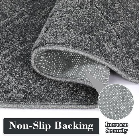 LUXLOOM Door Mat Indoor Entrance 3x5 Rug Beige Moroccan Small Rug High Low Pile Shag Rug Modern Non Slip Accent Throw Rugs for Bedroom Stain Resistant Carpet for Nursery Living Room 3'x5' Beige in Saudi Arabia