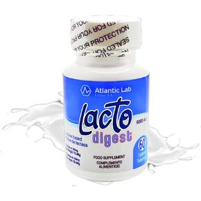 Fast & Strong Natural Lactose Intolerance Relief, 9000 FCC Lactase Enzyme, 60 Capsules, Relieves Digestive Discomfort