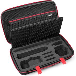 SYMIK S320-X Carrying Case for Insta360 X4 Action Camera, Waterproof Anti-shock Compact Travel Bag with Shoulder Strap, Handy Handle and Pocket, Hard Shell Nylon Case for Insta360 X4 Accessories Kit