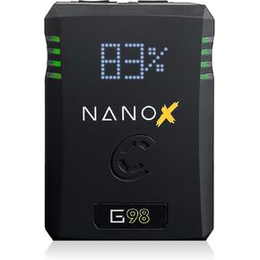 Core NANOV150X, 150wh Micro Sized V-Mount Smart Battery Pack, 14.8v 10.2Ah. 12A Draw with EmLEDTM Fuel Gauge, USBCPD and Ptap