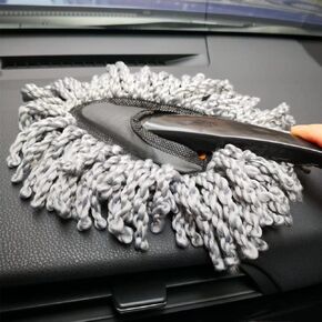 Super Soft Microfiber Car Dash Duster Brush for Car Cleaning Home Kitchen Computer Cleaning Brush Dusting Tool, Gray