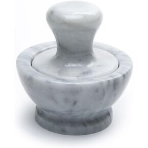Fox Run Marble Mortar and Pestle, White