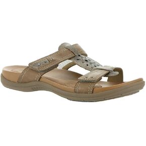 Cobb Hill Rubey Slide Women's Comfort Sandal White/pewter - 7 Wide