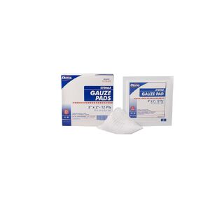 Dukal 1212-25 Gauze Sponge, 12-Ply, Sterile, 2" x 2", Pack of 600