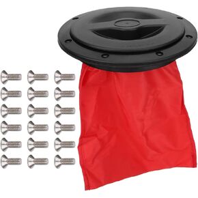 Round Lid, Kayak Hatch, Sealing with Storage Bag for Boat Canoe Fishing Rigging Kayak(6 inches)