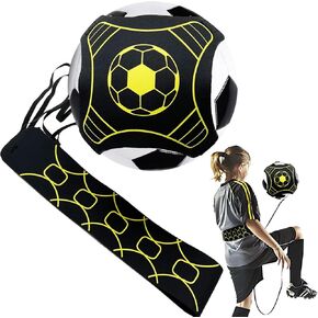 Soccer Kick Trainer Belt - Soccer Volleyball Rugby Training Equipment for Kids Adults, Kick Solo Juggling Reflex Agility Practice Trainer