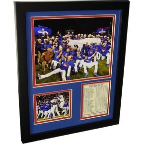 Chicago Cubs - 2016 NLCS Champions 11" x 14" Framed Photo Collage by Legends Never Die, Inc. - Mound