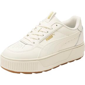 PUMA Women's Karmen Rebelle Sneaker, White-Dewdrop Silver, 5.5