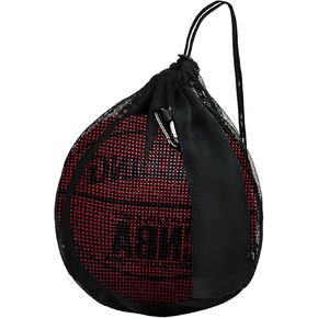 Single Ball Bag Mesh Carry Bag Sport Game Ball Storage Bag Drawstring Sackpack Sling Back Bag for Carrying Basketball Volleyball Rugby Ball Soccer Football in Kuwait