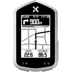 كمبيوتر الدراجة XOSS NAV Plus GPS مع بلوتوث، 2.4 بوصة Ant+ كمبيوتر الدراجة اللاسلكي مع عمر بطارية طويل 33 ساعة، IPX7 مقاوم للماء لخريطة الملاحة كمبيوتر الدراجة مع إضاءة خلفية تلقائية وفيديو خلفي ثلاثي الأبعاد
