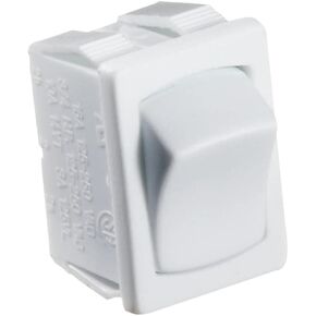 RV Designer S435, Rocker Switch, 10 Amp, On / Off, SPST, White, DC Electrical