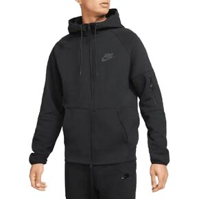 Nike Men's Sportswear Tech Essentials Full Zip Fleece Hoodie DD5284 (US, Alpha, Large, Regular, Regular, Standard, Black)