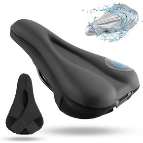 ROCKBROS Bike Seat Cover Bike Seat Cushion Gel Padded Comfortable for Peloton Seat Cushion Men Women, Outdoor & Indoor
