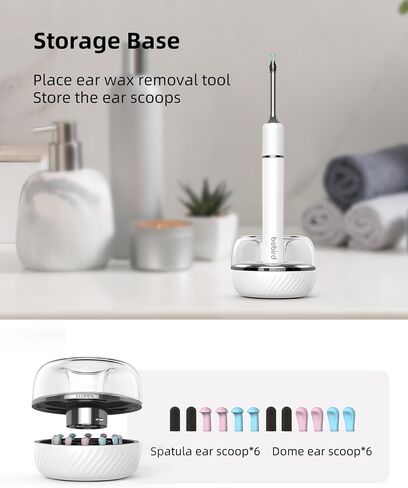 Ear Wax Removal Kit,Bebird Ear Wax Removal Tool,Ear Cleaner with Camera,Ear Cleaner with Tweezer,Ear Cleaner Earwax Removal with 10 Megapixels,Gimbaled Gyroscope,12 Ear Spoon for Ear Cleaning in Saudi Arabia