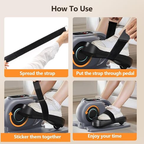 4 Pack Pedal Straps for Under Desk Elliptical Machines - Foot & Leg Exerciser for Seniors, Home Fitness, & Office Desk Workouts in Saudi Arabia