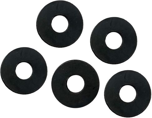 M6 Flat Washers for Screw, 30Pcs M6 x 18 x 2mm Black Oxide Finish Grade 8.8 Alloy Carbon Steel Fasteners Flat Washer for Automotive, Mechanical Industry in Saudi Arabia