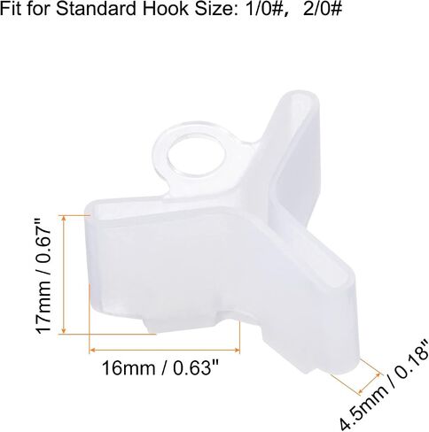PATIKIL Fishing Hook Bonnets, Plastic Treble Hook Covers Hook Safety Cap Protectors in Saudi Arabia