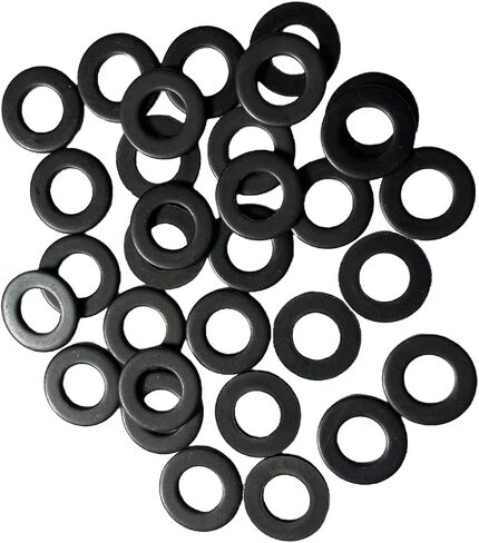M6 Flat Washers for Screw, 30Pcs M6 x 18 x 2mm Black Oxide Finish Grade 8.8 Alloy Carbon Steel Fasteners Flat Washer for Automotive, Mechanical Industry in Saudi Arabia