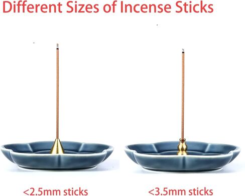Incense Holder for Sticks, Ceramic Incense Burner, Cherry Blossom Stick Ash Catcher, Incense Cone Holder (Matte Glaze) in Saudi Arabia