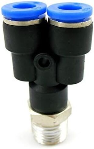MTX 1/8-N01 Push to Connect Male Y Fitting, 1/8" OD, 1/8" NPT (Pack of 10) in Saudi Arabia