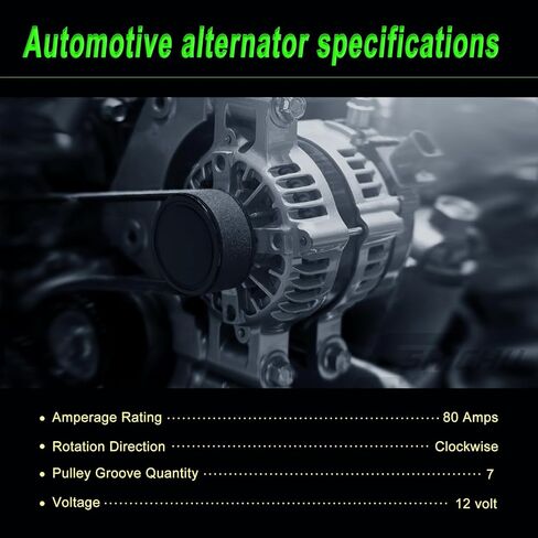 Alternator Compatible with 2008-2010 Odyssey 2009-2011 Pilot 2010-2013 MDX RL TL TSX ZDX 3.5L 3.7L V6 Replace for AL1311X 104210-5920 31100-RGW-A01 in Saudi Arabia