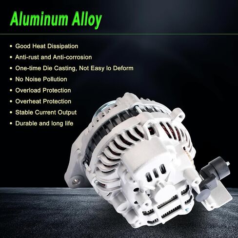 Alternator Compatible with 2008-2010 Odyssey 2009-2011 Pilot 2010-2013 MDX RL TL TSX ZDX 3.5L 3.7L V6 Replace for AL1311X 104210-5920 31100-RGW-A01 in Saudi Arabia