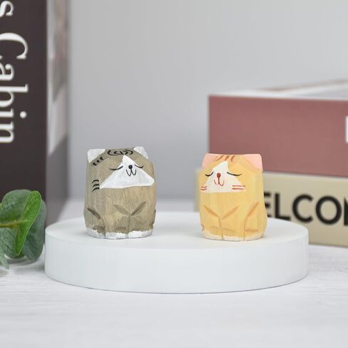 2 Pcs Mini Wood Hippo Figurines Sandalwood Tiny Hippo Statue Decor Cute Handmade Wooden Hippopotamus Sculpture for Home Shelf Desk Decor Hippo Gifts for Women (Black & Green Sandalwood) in Saudi Arabia