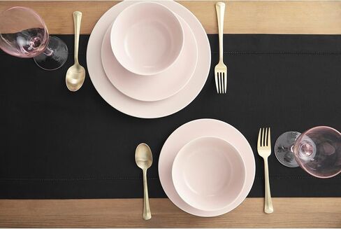 Solino Home Black Table Runner 72 Inches Long – Cotton Linen Hemstitch Fall, Halloween, Thanksgiving Table Runner 14 x 72 Inch – Machine Washable Scarf Dining Table Runner in Saudi Arabia