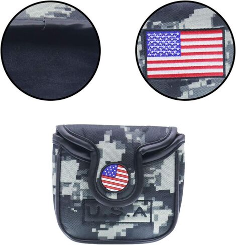 HISTAR USA Golf Green Camouflage Square Mallet/Mallet Putter Head Cover for Taylormade Odyssey in Saudi Arabia