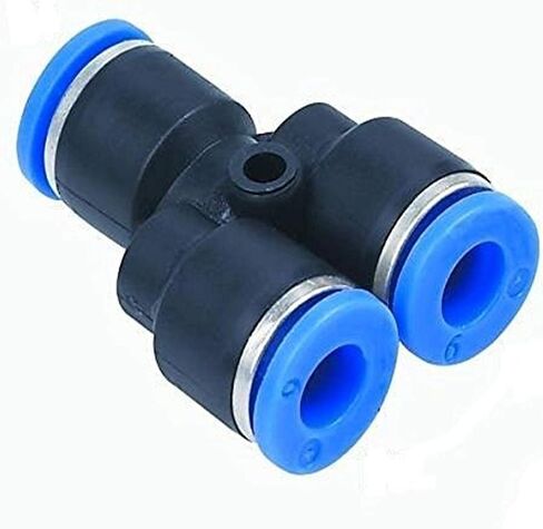 MTY 1/8-1/8 Push to Connect Y Splitter Union Fitting, 1/8" OD (Pack of 10) in Saudi Arabia