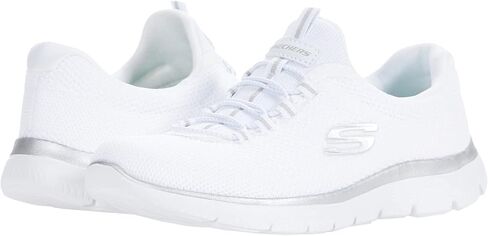 Skechers Women's Summits Fun Flare Sneaker, Navy/Multi=NVMT, 10 Wide in Saudi Arabia