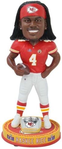 FOCO Rashee Rice (Kansas City Chiefs) Super Bowl LVIII Champs 8" Bobblehead in Saudi Arabia