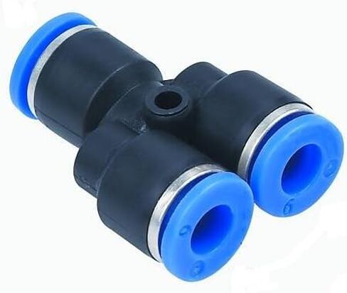 MTY 1/8-1/8 اضغط لتوصيل Y Splitter Union Fitting، 1/8" OD (عبوة من 10) in Kuwait