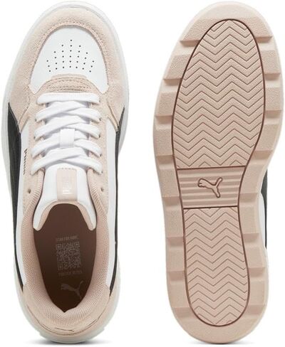 حذاء رياضي نسائي من PUMA Karmen Rebelle، لون أبيض-Dewdrop فضي، 5.5 in Saudi Arabia