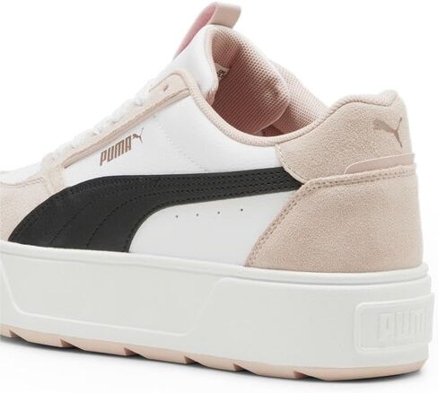 حذاء رياضي نسائي من PUMA Karmen Rebelle، لون أبيض-Dewdrop فضي، 5.5 in Saudi Arabia