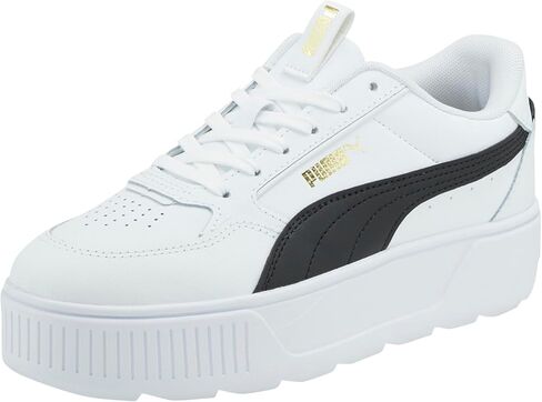 حذاء رياضي نسائي من PUMA Karmen Rebelle، لون أبيض-Dewdrop فضي، 5.5 in Saudi Arabia