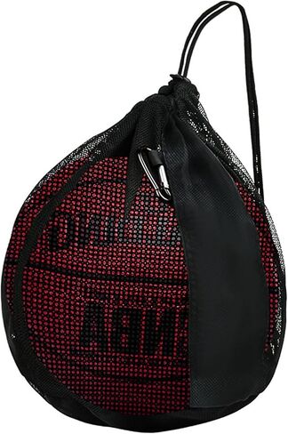 Single Ball Bag Mesh Carry Bag Sport Game Ball Storage Bag Drawstring Sackpack Sling Back Bag for Carrying Basketball Volleyball Rugby Ball Soccer Football in Kuwait