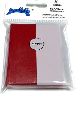 Red Matte Card Sleeves for MTG, 600 Pieces Perfect Fit Standard Card Sleeves for Trading Card Sports Cards Baseball Cards TCG Magic, Card Protector for Mini Photo, Sturdy and Nice Shuffling in Kuwait